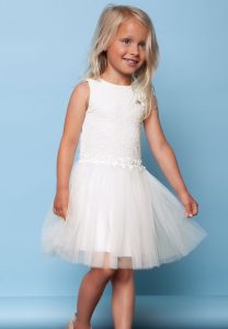 White tulle dress